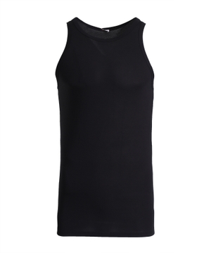 Qara rəngli qolsuz t-shirt
