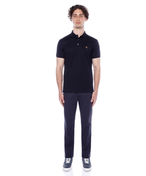 Short sleeve polo with classic collar