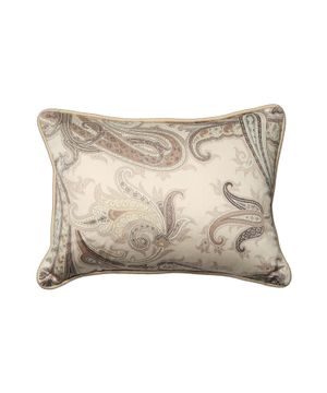 Beige cushion with pattern print