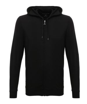 Hooded jacket in black