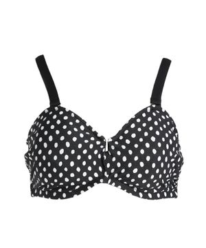 Black "Fantasie Santa Monica" bikini top with polka dot print