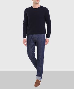 Straight-fit trousers in blue