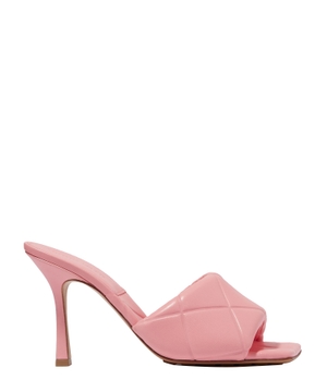 Light pink high heeled mule