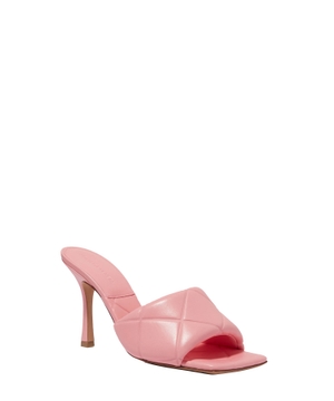 Light pink high heeled mule