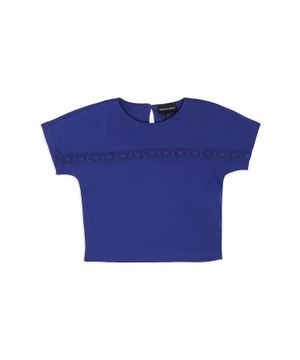 Blue t-shirt with logo print