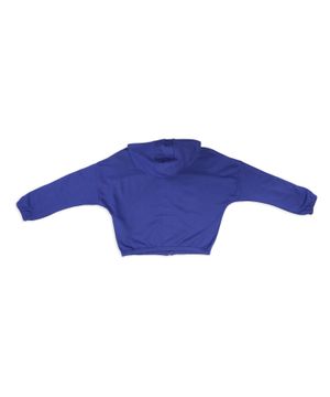 Blue hoodie with zip detail