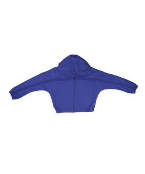 Blue hoodie with zip detail