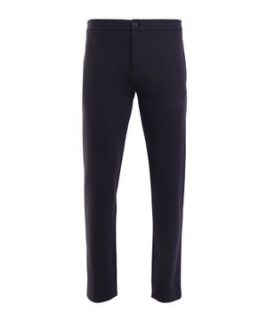 Elastic waist trousers in navy