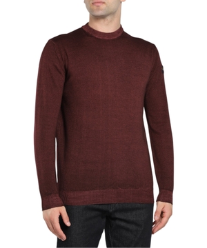 Dark red fit slim sweater