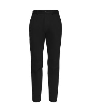 Black straight fit trousers