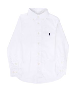 Logo detail shirt in white