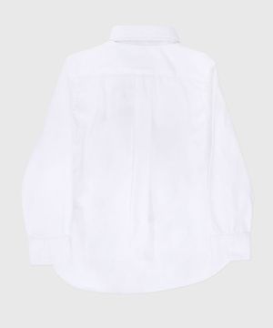 Logo detail shirt in white