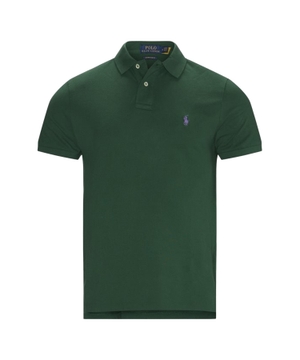 Green polo with two buttons