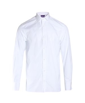 Белая рубашка с классическим воротником