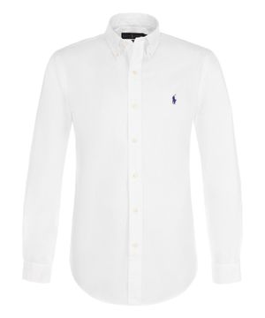 Logo embroidered long-sleeve shirt