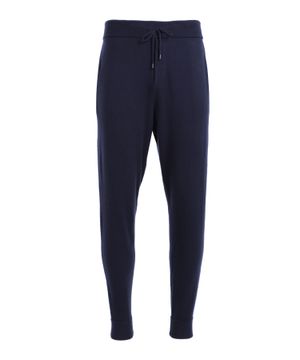 Elastic waist joggers in navy