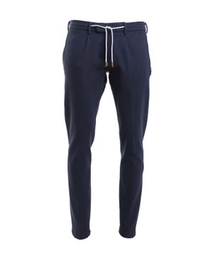 Dark blue denim trousers