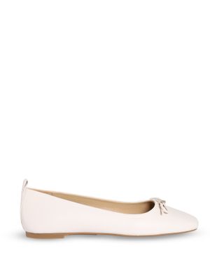 Light pink leather ballet shoes