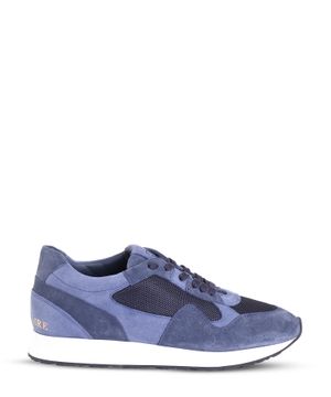 Dark blue suede sneakers