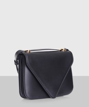 Black leather bag