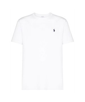 White t-shirt with logo application