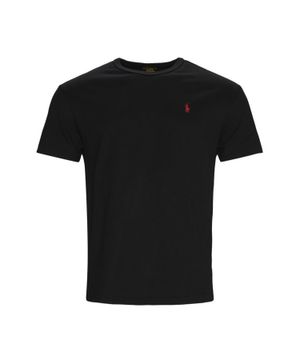 Black t-shirt with logo application
