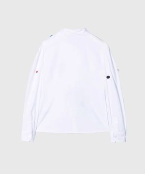 Cotton appliqué-detail shirt