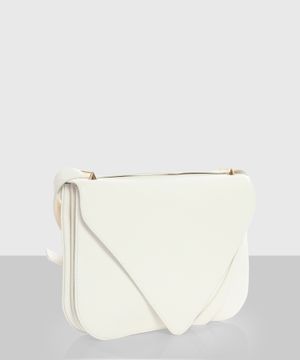 "Mount" shoulder bag in white