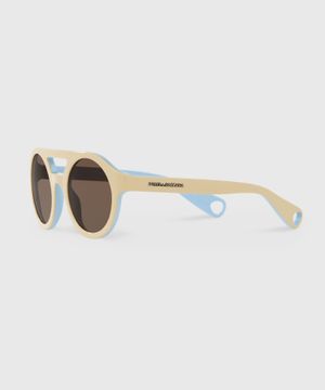 "Mimmo" sunglasses in beige and light blue