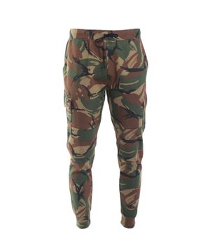 Camouflage printed joggers in brown