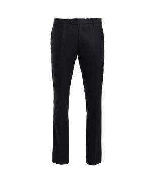 Black straight fit trousers