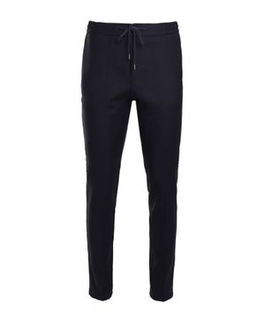 Elastic waist trousers in dark blue