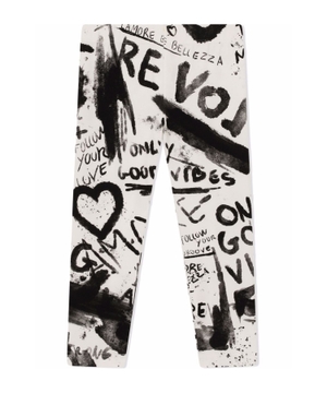 Slogan-print leggings