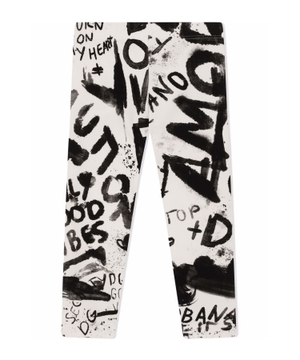 Slogan-print leggings