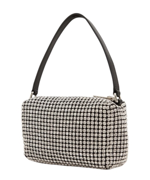 Crystals embellished shoulder bag