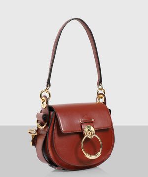 Red "Tess O-ring" crossbody bag