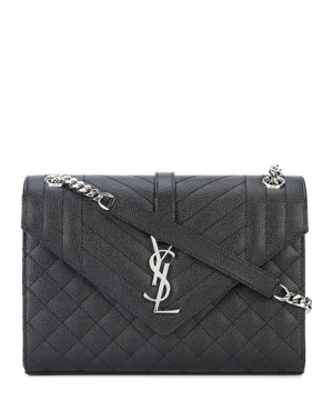 Quilted design bag in black