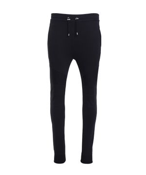 Black sport pants with elastic waist