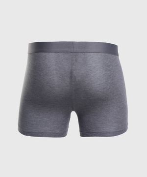 Grey embroidered logo boxer briefs