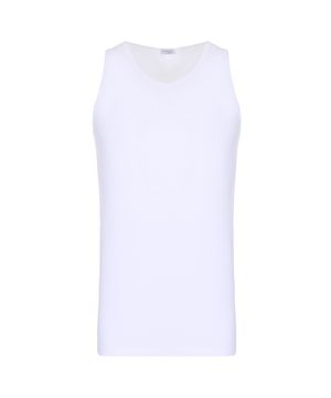 Basic t-shirt in pure white cotton