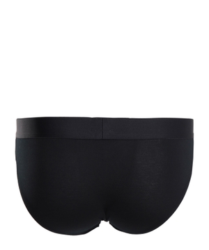 Black embroidered logo briefs