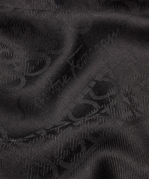 Gancini scarf with logo pattern