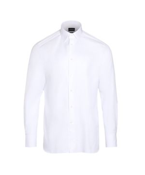 White shirt with classic collar