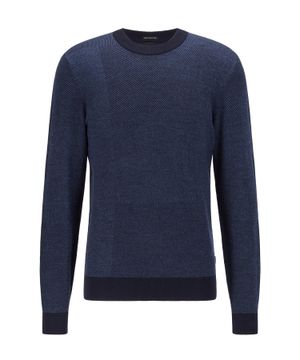 Straight-fit jumper in navy