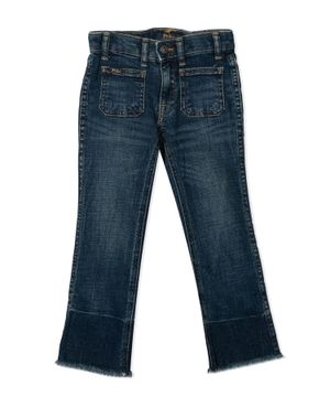 Square pockets jeans in blue 