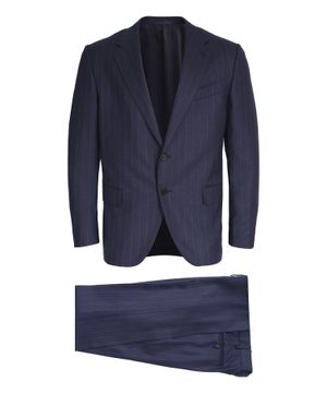 Striped suit in navy