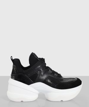 ''Olympia'' platform sneakers in black