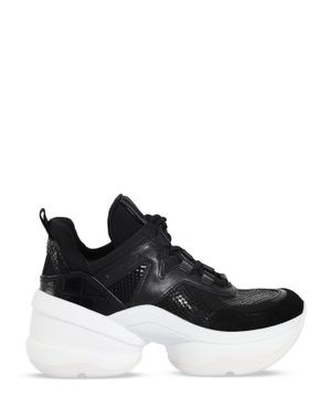 ''Olympia'' platform sneakers in black