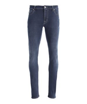 Straight jeans in dark-blue