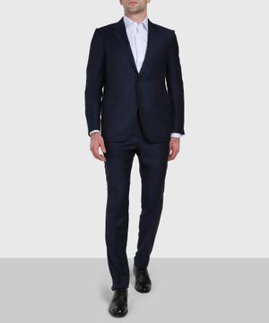 Straight-fit suit in navy